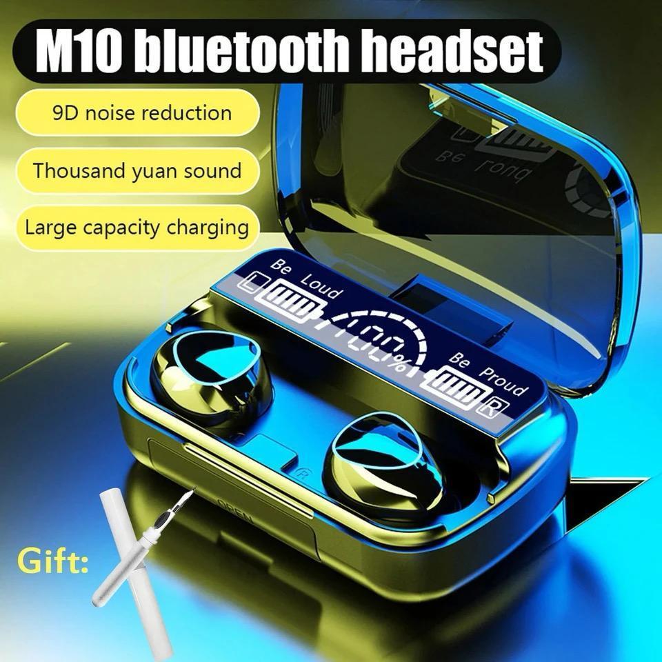 M10 TWS Wireless Earbuds with Digital Display & Power Bank
