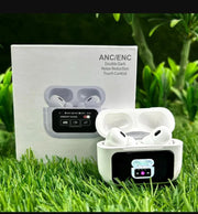 A9 Pro Touch Screen Wireless Earbuds with Smart Display Case