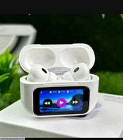 A9 Pro Touch Screen Wireless Earbuds with Smart Display Case