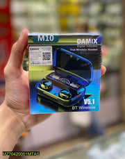 M10 TWS Wireless Earbuds with Digital Display & Power Bank